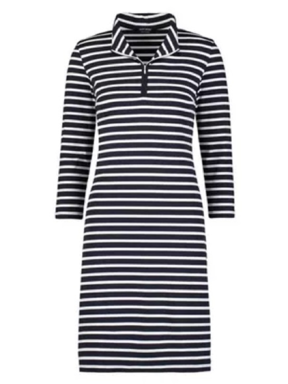 Saint James Navy and White Striped Dress